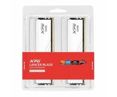 ADATA XPG LANCER BLADE RGB DDR5-6000 RAM, CL36, AMD EXPO, Intel XMP® 32 GB dvigubas rinkinys, baltas