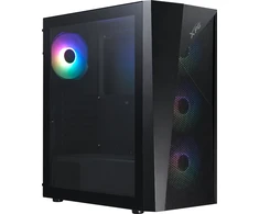 ADATA XPG LANDER 500 korpusas, vidutinio dydžio bokštas, be maitinimo bloko, 4x 120 mm ARGB ventiliatoriai, juodas