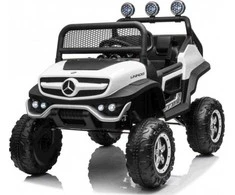 Ramiz Elektromobilis Mercedes Benz Unimog 4x4, Baltas