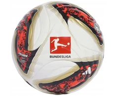 Futbolo kamuolys adidas Bundesliga 26/27 Torfabrik Mini baltas-oranžinis-auksinis KG6039