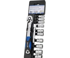 ADLER Rinkinys KLUCZY NASADOWYCH 1/4" 12 vnt
