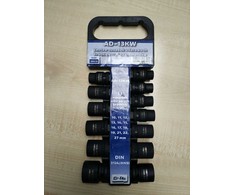 Smūginių sukimo galvučių komplektas Adler 3510.8; 1/2''; 10-24 mm; 13 vnt.