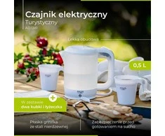 Adler AD 1381 Kelioninis elektrinis virdulys, 0,5 l