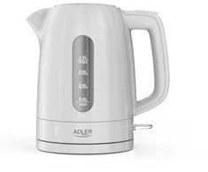 Adler Virdulys | AD 1380 W | Elektrinis | 2200 W | 1 l | Polipropilenas | 360° besisukantis pagrindas | Baltas