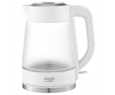 Adler AD 1306 Elektrinis virdulys stiklinis | talpa 1,8 l | pašvietimas led