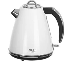 Adler | Virdulys | AD 1343 | Electric | 2200 W | 1.5 L | Nerūdijantis plienas | 360° rotational base | Baltas