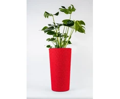 Adoni Doniczka bawełniana raudona su wkładem 57 cm – ręcznie robiona (adoni-ba-red-57)