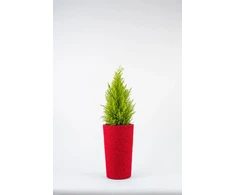 Adoni Doniczka bawełniana raudona su wkładem 36 cm – ręcznie robiona (adoni-ba-red-36)