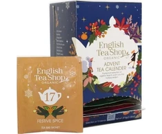 Advento kalendorius English Tea Shop Ekologiškos arbatos 13 skonių 25 x 1,5 g mėlyna