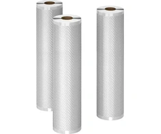 Aeno Vacuum Seal Bag - in Roll Size: 25cm(±2mm ) *500cm(±3%)3 rolls in a pack (color box);