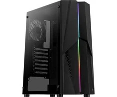Kompiuterio Korpusas - Aerocool Mecha Midi Tower ATX, Micro ATX, Mini-ITX, Juodas