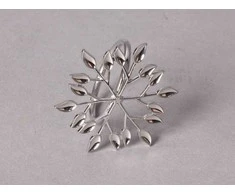 Mondex ADRIANNE Serwetnik Sidabrinė listki 5x4x4cm