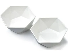 Affek Design RALPH Baltas 2 dubenėlių rinkinys 15,5 x 17 x 7 cm 750 ml