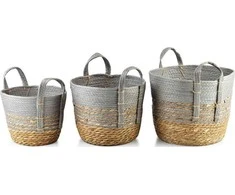 Mondex BALI Komplet 3 koszy 33x33x26/28x28x23/23x23x20cm