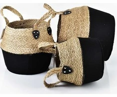 Mondex „Affek Design“ BALI KOMPLEKTAS 3 IŠLAIDOS I30x38x34cm, M28x32x28cm, S23x26x24cm
