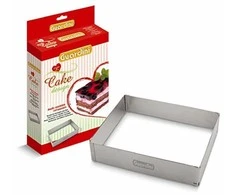 Guardini Cake ring rectangular with variable size 18x27.5x5cm>33x52.5x5cm