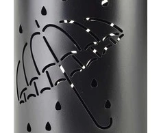 Mondex Since 1986 Affek Design CEDRIC Juodas skėčio stovas, skersmuo 18 x aukštis 45,5 cm
