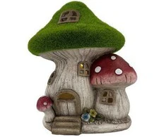 Affek Design DECORATION MUSHROOM HOUSE 27.5X24.5X32CM