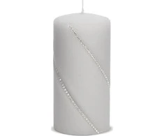 Mondex Parafino žvakė Bolero 7xh10cm, pilka matinė