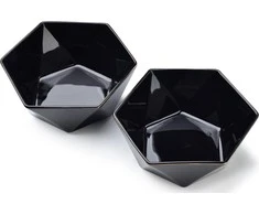 Affek Design RALPH Juodas Komplet 2 miseczek 15,5x17x7cm 750ml