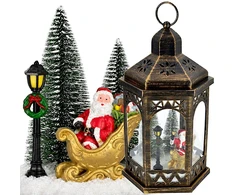 KOOPMAN Affek Design dekoratyvinis LED žibintas 32 cm - Kalėdų Senelis