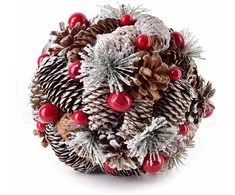 Mondex Since 1986 Affek Design SANTA LILA Dekoratyvinis kamuolys pakabinimui, 18 cm