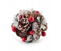 Mondex Since 1986 Affek Design SANTA LILA Dekoratyvinis kamuolys pakabinimui, 12 cm