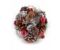 Mondex Since 1986 Affek Design SANTA LILA Dekoratyvinis kamuolys pakabinimui, 15 cm