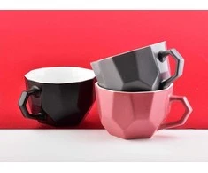 Affek Design SALLY GEO Rožinis Puodelis 450ml 12x15xh7,8cm