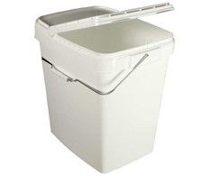 Okko Affek Design SQUARE BUCK WITH LID 31X30X40CM 25L WHT