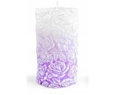 Affek Design Mondex Žvakės cilindras mažas 8x10cm ROSE alyvinis parafinas