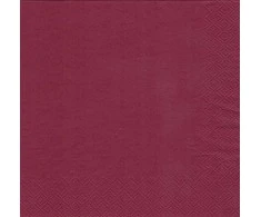 AFH AHA servetėlės, 2 sluoksnių, sulankstomos 1/4, 33x33 cm, 250 vnt., bordo spalvos