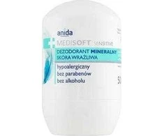Aflofarm Anida Medisoft Sensitive mineralinis ruloninis dezodorantas 50ml