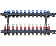 Afriso Afriso „ProCalida EF1 K“ kolektorius 12 šildymo kontūrų, G1", 0,2÷1,6 l/min 81272