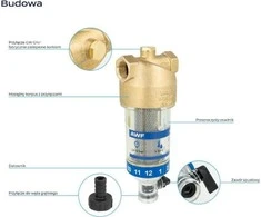 Afriso AWF120 3/4 geriamojo vandens filtras su atbuliniu plovimu 4212000