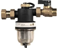 Afriso Kompaktiškas magnetinės taršos separatorius ADS 110, universalus G3 / 4 ", Kvs 5.2 m3 / h, su vožtuvu
