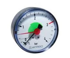 Afriso Šildymo gabaritas RF 63 AX Ø = 63mm 0- 4bar 1 / 2 "Kl. 2.5 - 63537