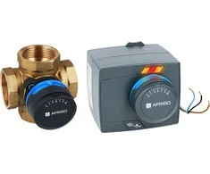 Afriso ProClick valdymo rinkinys: 4-way sukamasis maišymo vožtuvas ARV 485 ProClick, su elektriniu vykdikliu ARM 343 ProClick (TG.AF-1348544)
