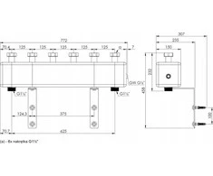 Afriso skirstytuvas su hidrauline sankaba KSV 125-3, iki 70 kW, 3 grandinėms 77315