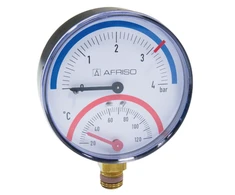 Afriso Thermomanmetras TM80 4 radialinis strypas 63 337