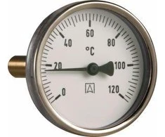 Afriso Bimetalinis termometras BiTh 80.fi80 mm, 0÷120°C, L 150 mm, G1/2'' kirvis, 2 klasė (63809)