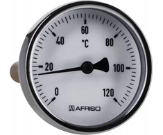 Afriso Bimetalinis termometras BiTh63 100mm 0-120°C GZ1/2 AXA