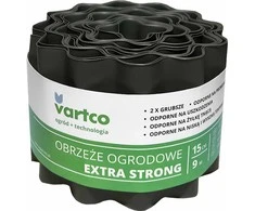 Agaplast Obrzeże Banguotas sodo apvadas 15 cm x 9 m Vartco ypač stiprus pilkas