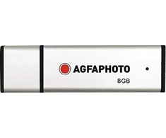 AgfaPhoto USB 2.0 sidabrinis 8GB