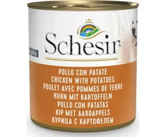 Agras Pet Foods Drėgnas Šunų Maistas - Schesir Vištiena su Bulvėmis Želė - 285g Be Glitimo