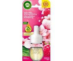 Dėklas AIR WICK Essential Oils Kasetė do elektrycznego odświeżacza powietrza Kwiat Wiśni i Soczyste Maliny 19 ml