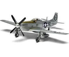 Airfix P-51D Mustang dovanų komplektas 1/72 su dažais ir klijais