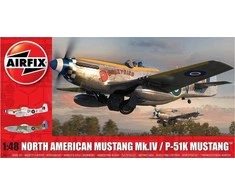 Airfix P-51K Mustang Mk.IV 1/48 plastikinis surinkimo rinkinys A05137