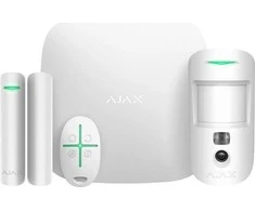 Signalizacijos komplektas AJAX STARTERKIT CAM 20293 / 38172, su kamera, baltas