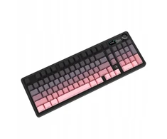 Ajazz AK980 dovanų jungiklis V2 mechaninė žaidimų klaviatūra rožinis gradiento modelis su RGB ekranu